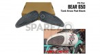 For Royal Enfield Bear 650 Leather Tank Knee Pad Black - SPAREZO